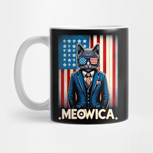 Meowica Cat 4th of July Mug